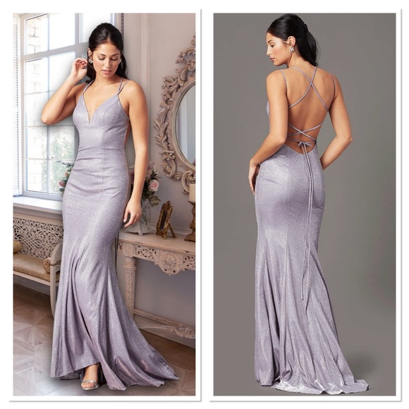 🐘Long Glitter Knit V-Neck Dress